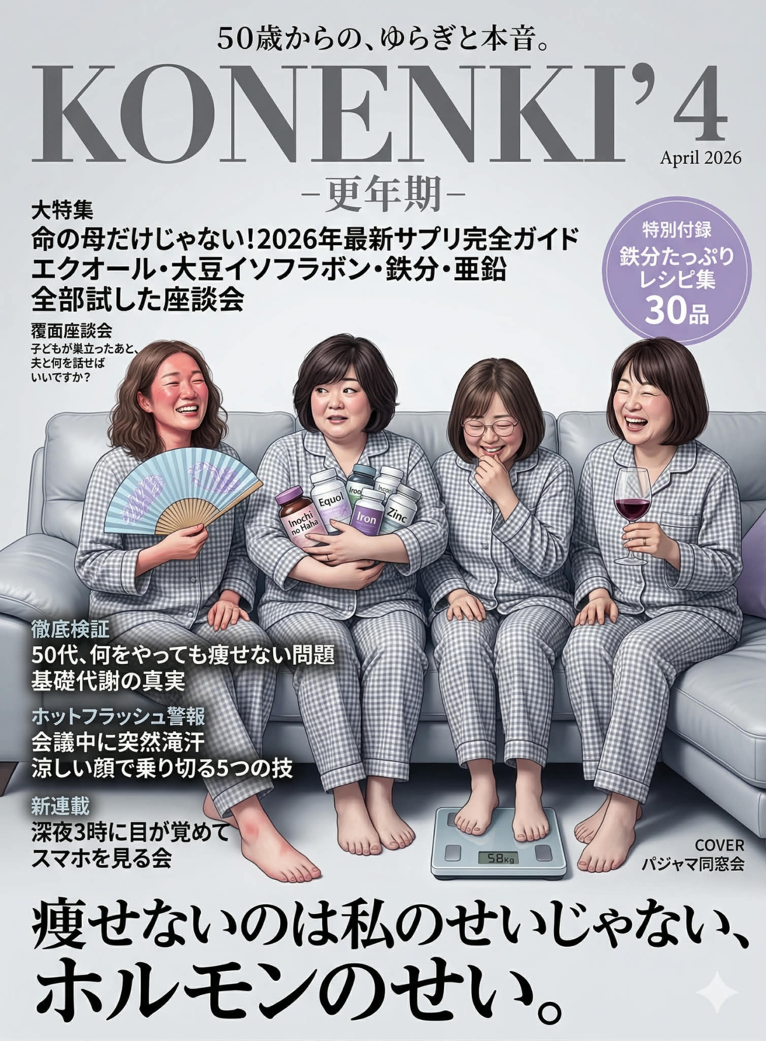 更年期号 痩せないのは私のせいじゃない、ホルモンのせい。